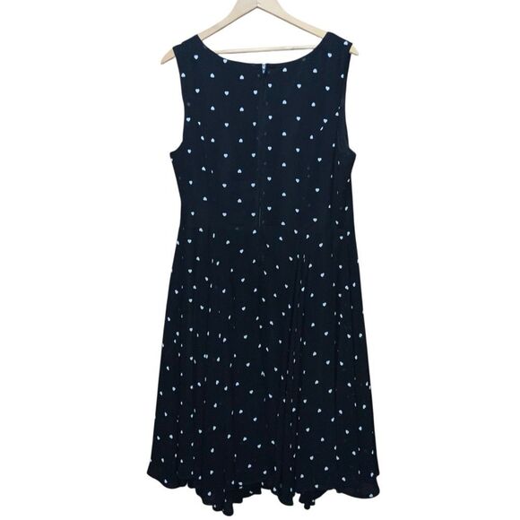 Torrid Heart Print Chiffon Flounce Skater Dress size 14 NWT - Picture 6 of 8